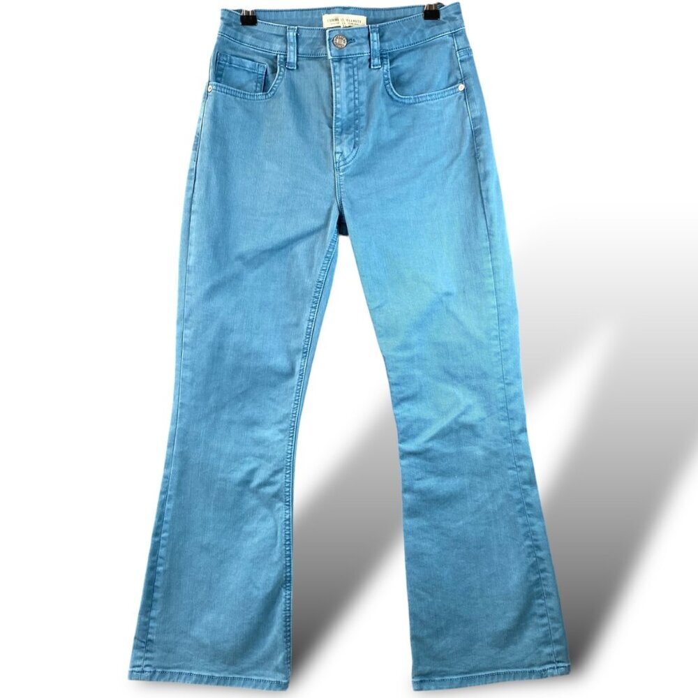Current/Elliott The Boulevard Jeans Womens Sz 26 Storm High-Rise Bootcut Denim
